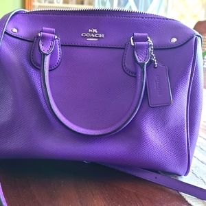Bennett mini Coach satchel. Purple EUC